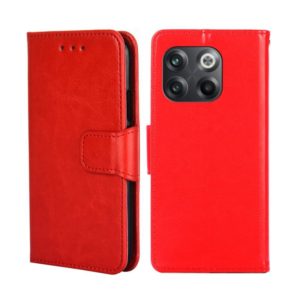 For OnePlus 10T Crystal Texture Horizontal Flip Leather Phone Case(Red) (OEM)