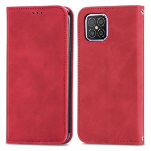For Huawei Nova 8 SE Retro Skin Feel Business Magnetic Horizontal Flip Leather Case with Holder & Card Slots & Wallet & Photo Frame(Red) (OEM)