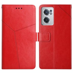 For OnePlus Nord CE 2 5G Y Stitching Horizontal Flip Leather Phone Case(Red) (OEM)