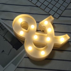Symbol Shape Decorative Light, Dry Battery Powered Warm White Standing Hanging LED Holiday Light (OEM)