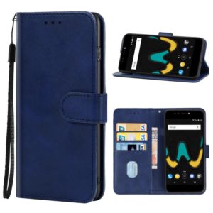 Leather Phone Case For Wiko Upulse(Blue) (OEM)