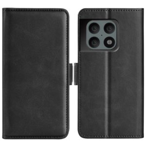 For OnePlus 10 Pro 5G Dual-side Magnetic Buckle Horizontal Flip Leather Case with Holder & Card Slots & Wallet(Black) (OEM)