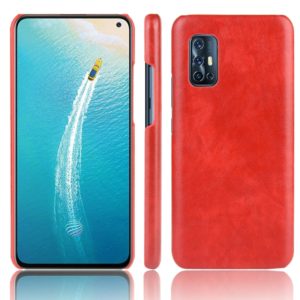 For Vivo V19 (Indonesia) Shockproof Litchi Texture PC + PU Case(Red) (OEM)