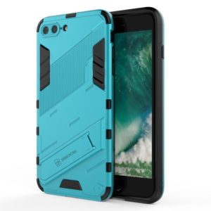 Punk Armor 2 in 1 PC + TPU Shockproof Case with Invisible Holder For iPhone 7 Plus & 8 Plus(Blue) (OEM)