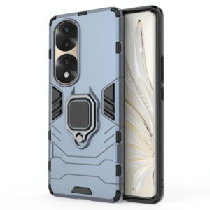 For Honor 70 Pro 5G Shockproof PC + TPU Phone Case with Magnetic Ring Holder(Navy Blue) (OEM)