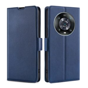 For Honor Magic4 Pro Ultra-thin Voltage Side Buckle Flip Leather Case(Blue) (OEM)