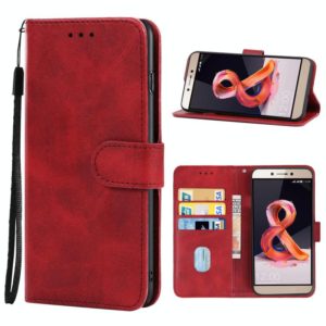 Leather Phone Case For Leangoo T8S(Red) (OEM)