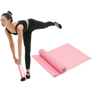 Latex Yoga Stretch Elastic Belt Hip Squat Resistance Band, Specification: 1500x150x0.35mm (Pure Cherry Pink) (OEM)