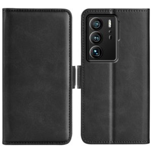 For ZTE Axon 40 Ultra Dual-side Magnetic Buckle Leather Phone Case(Black) (OEM)