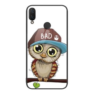 For Huawei nova 3i Colorful Painted Glass Phone Case(Owl) (OEM)