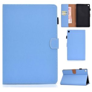 For Kindle Fire HD8 2016 / 2017 Solid Color Tablet PC Universal Magnetic Horizontal Flip Leather Case with Card Slots & Holder(Blue) (OEM)