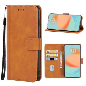 Leather Phone Case For Meizu 18x(Brown) (OEM)