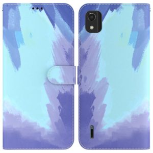 For Nokia C2 2nd Edition Watercolor Pattern Horizontal Flip Leather Phone Case(Winter Snow) (OEM)
