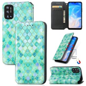 For Doogee N40 Pro CaseNeo Colorful Magnetic Leather Case with Holder & Card Slot & Wallet(Emerald) (OEM)
