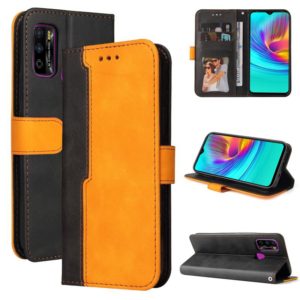 For Infinix Hot 9 Play Business Stitching-Color Horizontal Flip PU Leather Case with Holder & Card Slots & Photo Frame(Orange) (OEM)