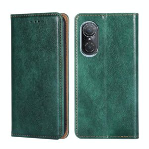 For Huawei nova 9 SE 4G Gloss Oil Solid Color Magnetic Flip Leather Phone Case(Green) (OEM)