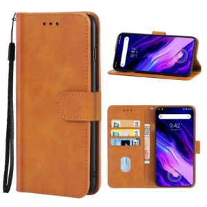 Leather Phone Case For UMIDIGI S5 Pro(Brown) (OEM)