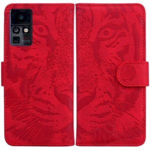 For Infinix Zero X / X Pro Tiger Embossing Pattern Horizontal Flip Leather Phone Case(Red) (OEM)