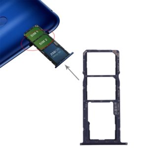 SIM Card Tray + Micro SD Card Tray for Huawei Honor 8C (Blue) (OEM)