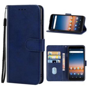 Leather Phone Case For Cricket Debut / AT&T Calypso 2(Blue) (OEM)