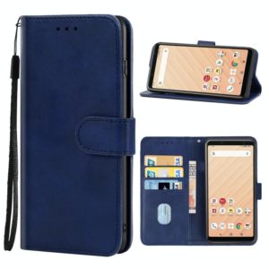 Leather Phone Case For Fujitsu Arrows Be4 F-41A(Blue) (OEM)