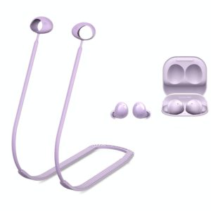 2 PCS Bluetooth Earphone Silicone Anti-Lost Cord For Samsung Glaxy Buds 2(Night Light Taro Purple) (OEM)