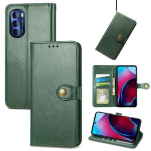 For Motorola Moto G Stylus 2022 5G Retro Solid Color Buckle Leather Phone Case(Green) (OEM)