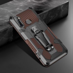 For OPPO Realme 5 Machine Armor Warrior Shockproof PC + TPU Protective Case(Coffee) (OEM)