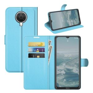 For Nokia G10/G20 Litchi Texture Horizontal Flip Protective Case with Holder & Card Slots & Wallet(Blue) (OEM)