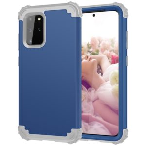For Galaxy S20 Plus PC + Silicone Three-piece Shockproof Protection Case(Blue) (OEM)