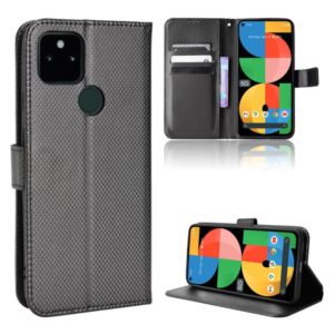 For Google Pixel 5a 5G Diamond Texture Leather Phone Case(Black) (OEM)