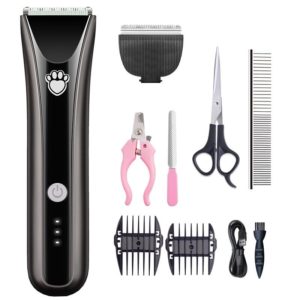 Waterproof Pet Shaver Dog Electric Hair Clipper, Specification: Package 3(Gray) (OEM)