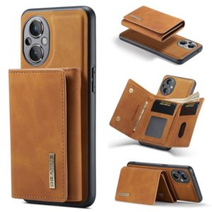 For OnePlus Nord N20 5G DG.MING M1 Series 3-Fold Multi Card Wallet + Magnetic Phone Case(Brown) (DG.MING) (OEM)