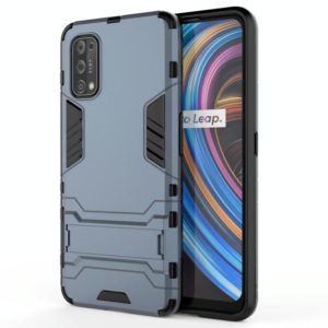 For OPPO Realme X7 PC + TPU Shockproof Protective Case with Holder(Navy Blue) (OEM)