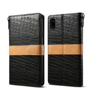 For iPhone XS Max Leather Protective Case(Black) (OEM)