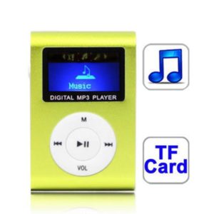 TF / Micro SD Card Slot MP3 Player with LCD Screen, Metal Clip (OEM)