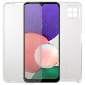For Samsung Galaxy A22 5G PC+TPU Ultra-thin Double-sided Full Coverage Transparent Soft Case (OEM)