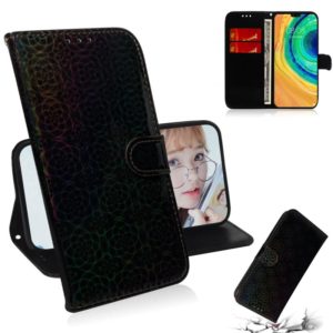 For Huawei Mate 30 / 5G Solid Color Colorful Magnetic Buckle Horizontal Flip PU Leather Case with Holder & Card Slots & Wallet & Lanyard(Black) (OEM)