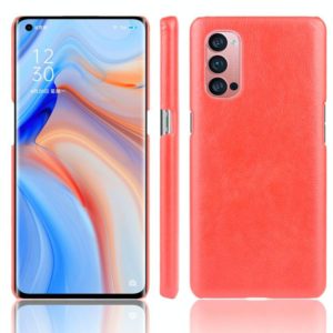 For OPPO Reno4 Pro Shockproof Litchi Texture PC + PU Case(Red) (OEM)