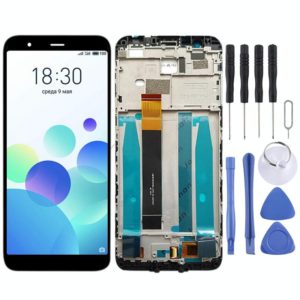 TFT LCD Screen for Meizu M8c / M809L Digitizer Full Assembly with Frame(Black) (OEM)