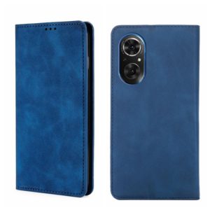 For Honor 50 SE Skin Feel Magnetic Horizontal Flip Leather Phone Case(Blue) (OEM)