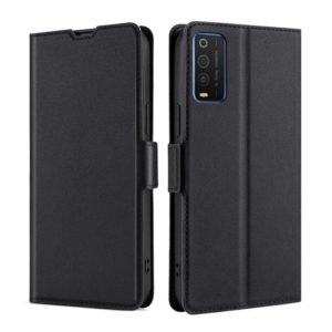 For TCL 205 Ultra-thin Voltage Side Buckle PU + TPU Leather Phone Case(Black) (OEM)