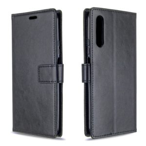 For Huawei Y9S Crazy Horse Texture Horizontal Flip Leather Case with Holder & Card Slots & Wallet & Photo Frame(black) (OEM)