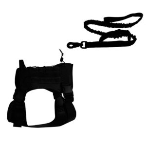 Outdoor Dog Vest Chest Harness Large And Medium-Sized Dog Training Vest Dog Leash, Size: M(Black) (OEM)