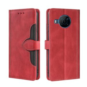 For Nokia X100 Stitching Skin Feel Magnetic Buckle Horizontal Flip PU Leather Case(Red) (OEM)