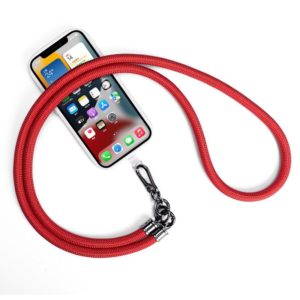 Mobile Phone Mountaineering Rope Lanyard Can Be Hung Neck Or Crossbody( Red) (OEM)
