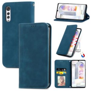 For LG Velvet 2 Pro Retro Skin Feel Business Magnetic Horizontal Flip Leather Case with Holder & Card Slots & Wallet & Photo Frame(Blue) (OEM)
