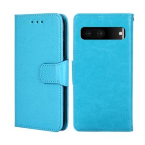 For Google Pixel 7 5G Crystal Texture Leather Phone Case(Sky Blue) (OEM)