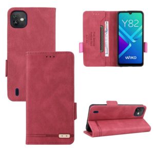 For Wiko Y82 Magnetic Clasp Flip Leather Phone Case(Red) (OEM)