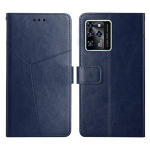 For ZTE Blade V30 Y Stitching Horizontal Flip Leather Phone Case(Blue) (OEM)